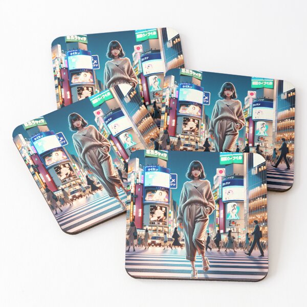 Item preview, Woman in Shibuya designed and sold by unrealartwork.