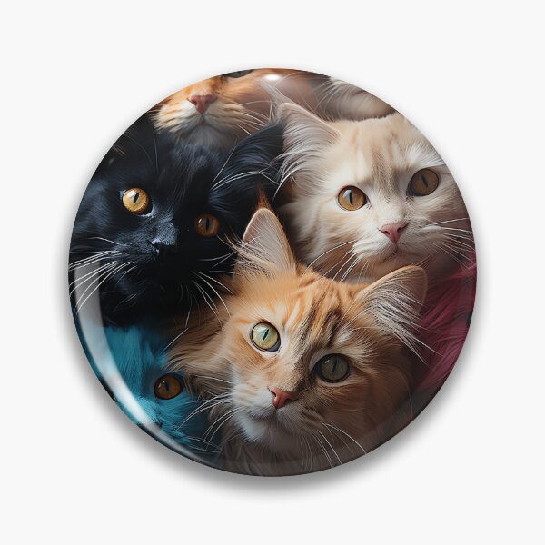 Item preview, Cute Kawaii Adorable Cats - Surreal Vivid Colored Sweet Cats 05 designed and sold by MadeByRobots.