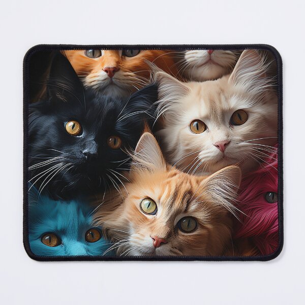Item preview, Cute Kawaii Adorable Cats - Surreal Vivid Colored Sweet Cats 05 designed and sold by MadeByRobots.