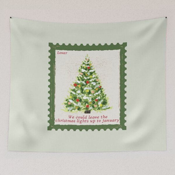 Item preview, Lover Christmas Lights Stamp designed and sold by karma-style.