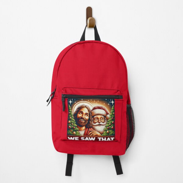 Item preview, We Saw That meme Jesus Santa Claus White Christmas designed and sold by plushism.
