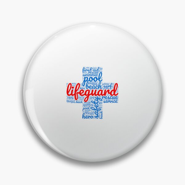 Item preview, Lifeguard Red Word Cloud Cross designed and sold by TeesYouWant.