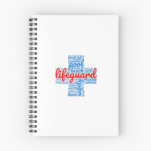 Item preview, Lifeguard Red Word Cloud Cross designed and sold by TeesYouWant.
