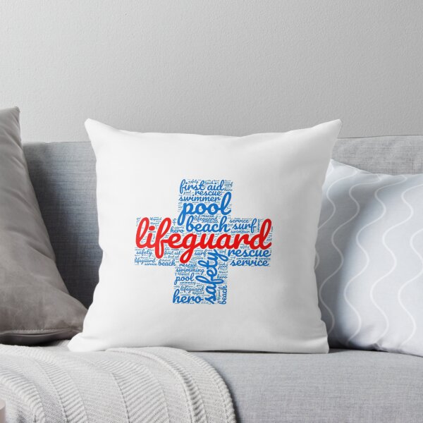 Item preview, Lifeguard Red Word Cloud Cross designed and sold by TeesYouWant.
