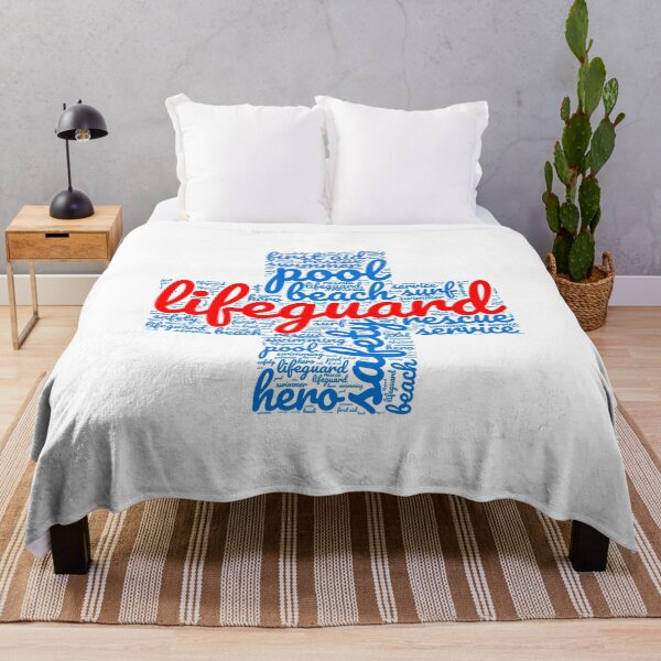 Item preview, Lifeguard Red Word Cloud Cross designed and sold by TeesYouWant.