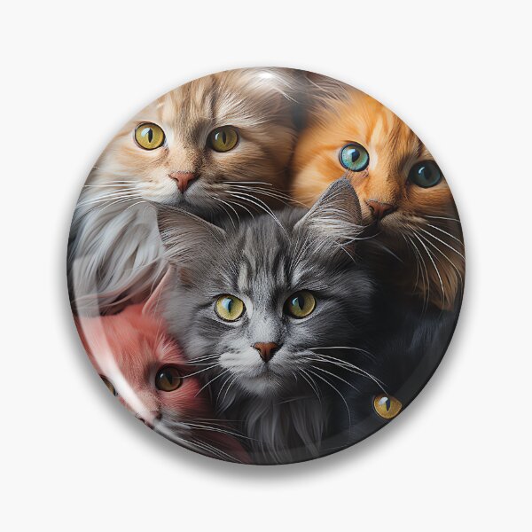 Item preview, Cute Kawaii Adorable Cats - Surreal Vivid Colored Sweet Cats 06 designed and sold by MadeByRobots.