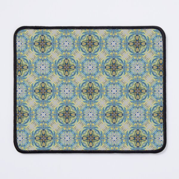 Item preview, gold and blue fresco designed and sold by ritusdesigns.