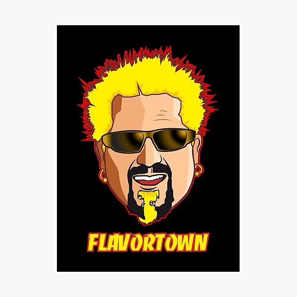 "Guy Fieri" Photographic Print by gomskyartstudio Redbubble