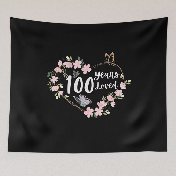 Item preview, Made In 1924 100 Years Loved Floral 100th Birthday  designed and sold by Sasikharn.
