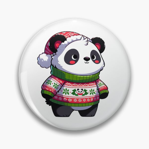 Item preview, cute panda in ugly xmas sweater designed and sold by ffkj09.