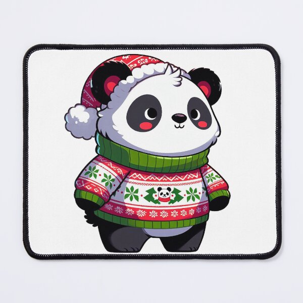 Item preview, cute panda in ugly xmas sweater designed and sold by ffkj09.