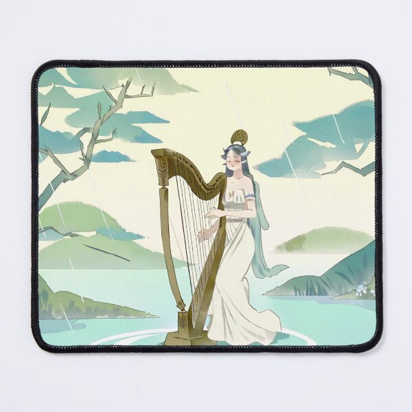 Item preview, Goddess playing harp on water designed and sold by LTI-Stickers.