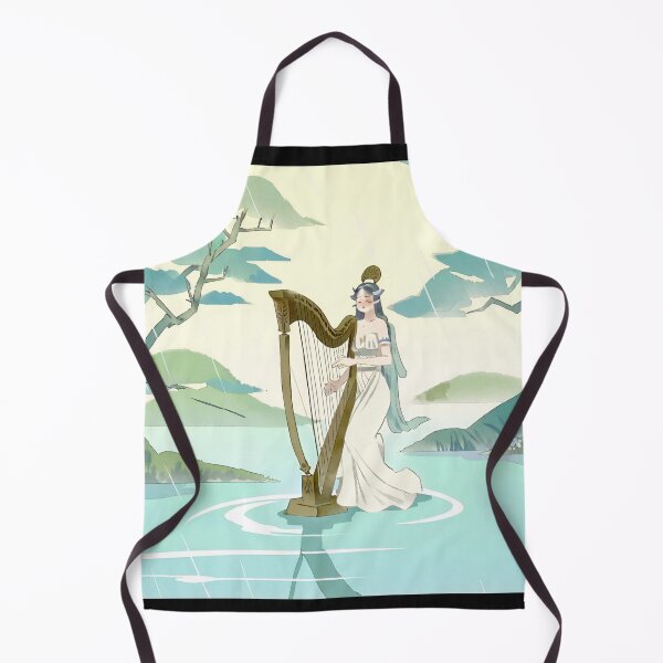 Item preview, Goddess playing harp on water designed and sold by LTI-Stickers.