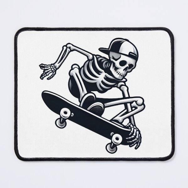 Item preview, Skeleton On a Skateboard designed and sold by DetourShirts.