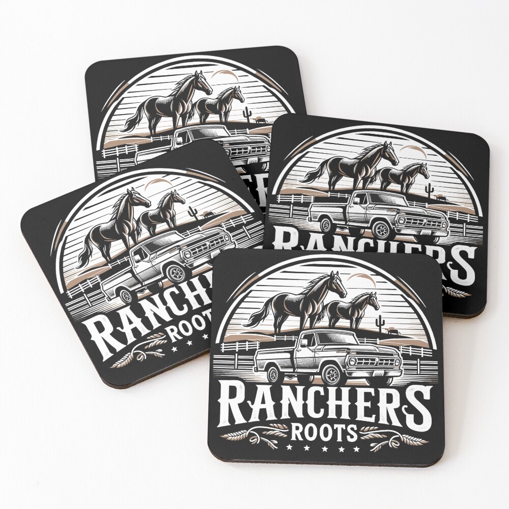Item preview, Coasters (Set of 4) designed and sold by RanchersRoots.