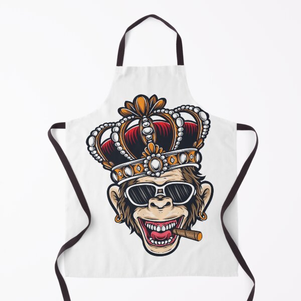 Item preview, Ape cartoon with crown and sunglasses designed and sold by sasa-creations.