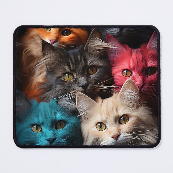Item preview, Cute Kawaii Adorable Cats - Surreal Vivid Colored Sweet Cats 07 designed and sold by MadeByRobots.
