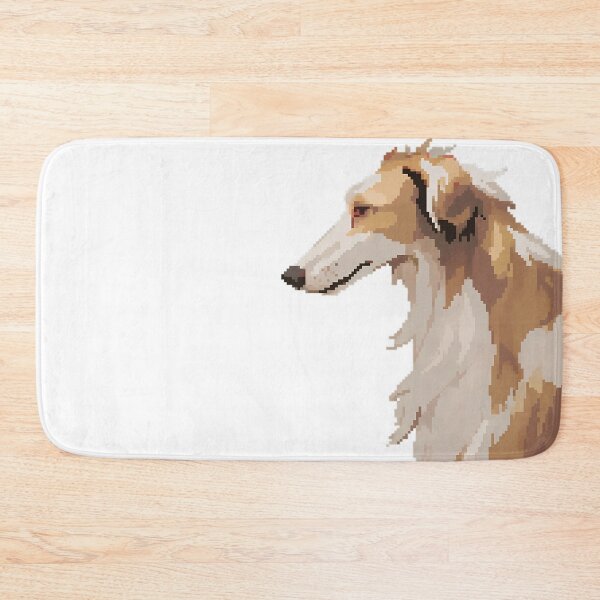 Item preview, Cute Borzoi portrait- Pixel art designed and sold by octoboobs.