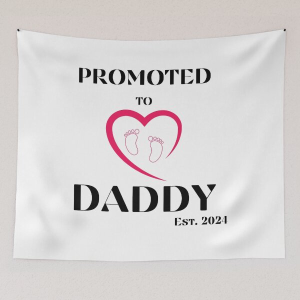 Item preview, Promoted To Daddy est 2024 future dad designed and sold by SimpleP.