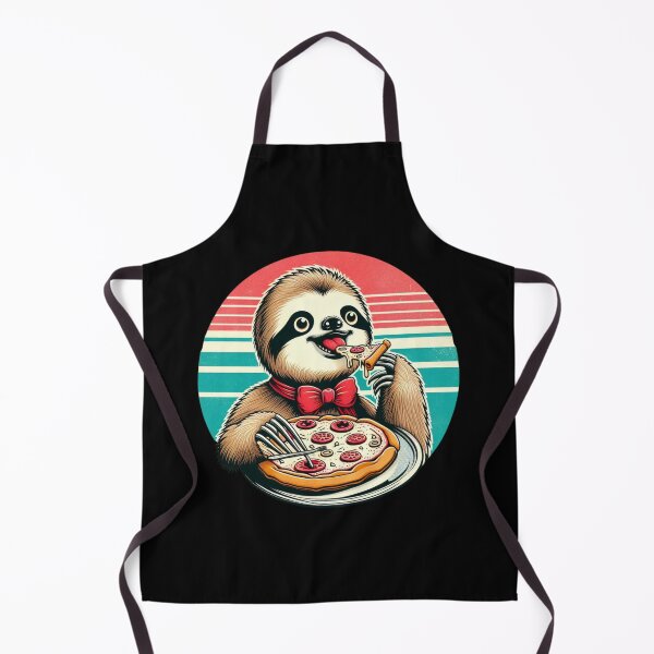 Item preview, Vintage Cute Pizza Sloth designed and sold by Jaro90.