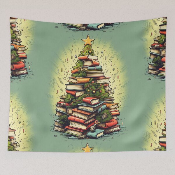 Item preview, Christmas Tree With Books. My Bookish Pack. designed and sold by LuNkyRose.