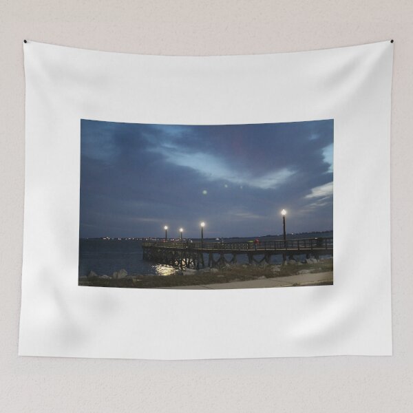 Item preview, Fishing Pier At Night designed and sold by Cynthia48.