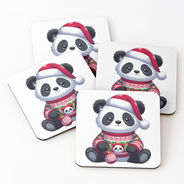 Item preview, cute panda in ugly xmas sweater designed and sold by ffkj09.