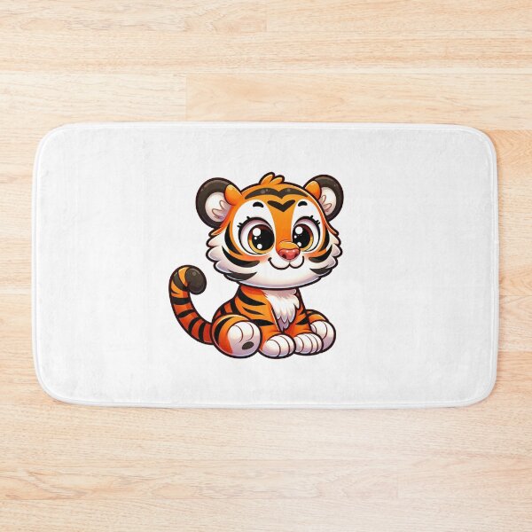 Item preview, tiger cute 3d , cute cartoon tiger, tiger sticker, tiger baby, animal stickers designed and sold by Netroder.