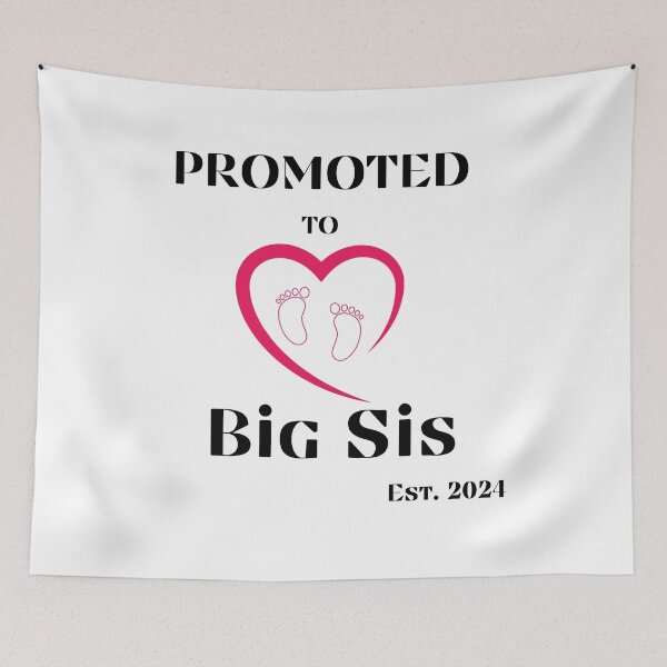 Item preview, Promoted To Big Sis est 2024 future big sister designed and sold by SimpleP.