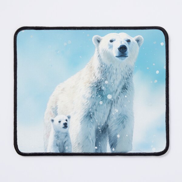 Item preview, Polar bear with cub designed and sold by PetsArt.