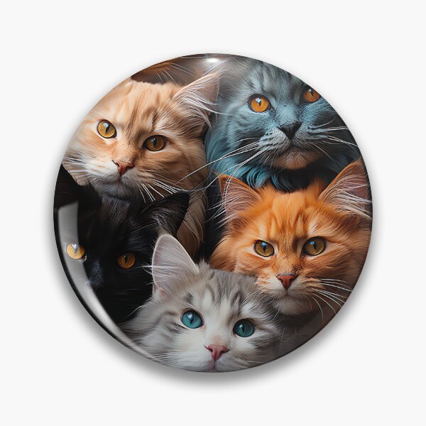 Item preview, Cute Kawaii Adorable Cats - Surreal Vivid Colored Sweet Cats 10 designed and sold by MadeByRobots.