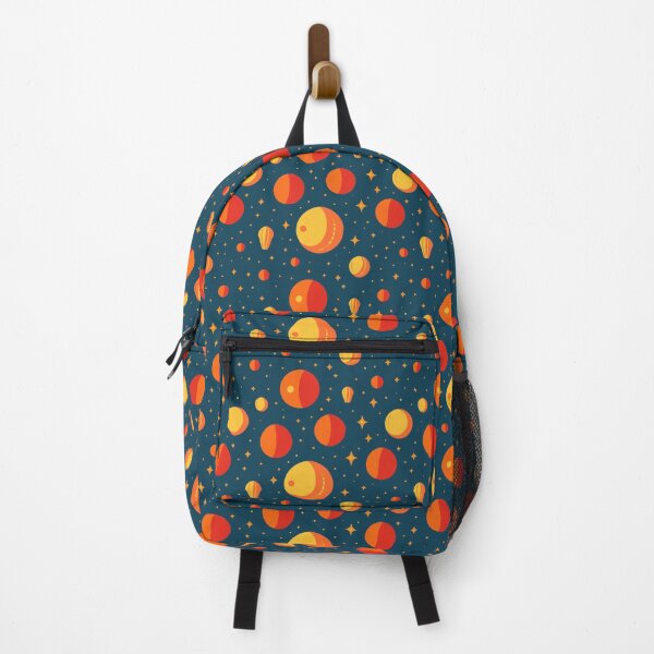 Item preview, Orange Navy Planets Pattern designed and sold by FebsProjects.