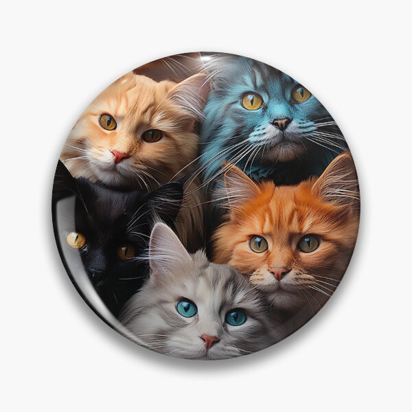 Item preview, Cute Kawaii Adorable Cats - Surreal Vivid Colored Sweet Cats 11 designed and sold by MadeByRobots.