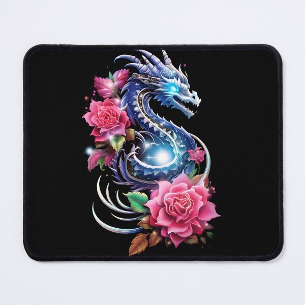 Item preview, Celestial Dance: Neon Dragon's Enchanting Ethereal Realm designed and sold by AI-Only Creations.