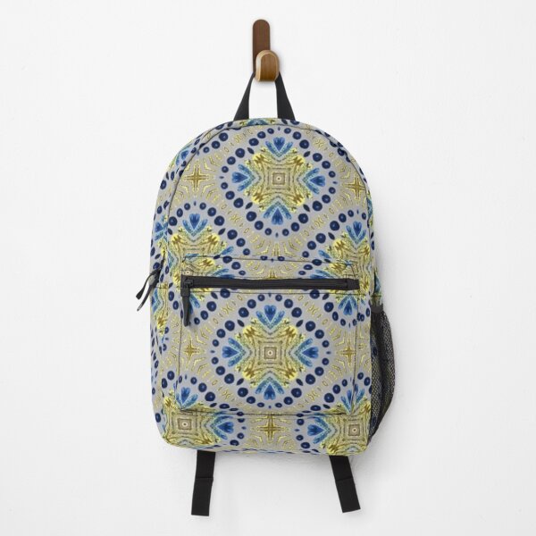 Item preview, gold and indigo fresco designed and sold by ritusdesigns.