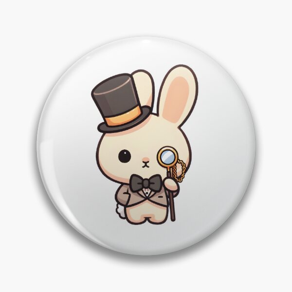 Artikelvorschau, Aristocratic Rabbit with Monocle and Top Hat entworfen und verkauft von UmbrellaStudio1.