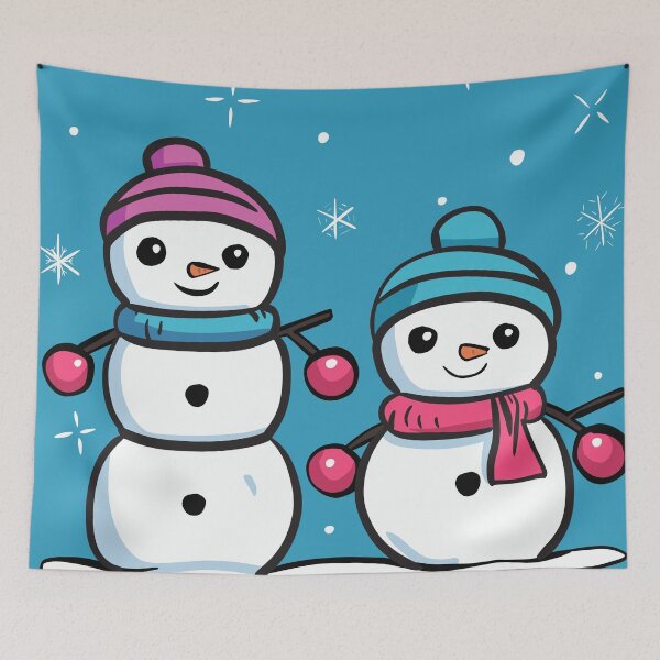 Item preview, Super Cute Snowman Snowmen Buddies Snowflakes Winter designed and sold by pngrktes-art.