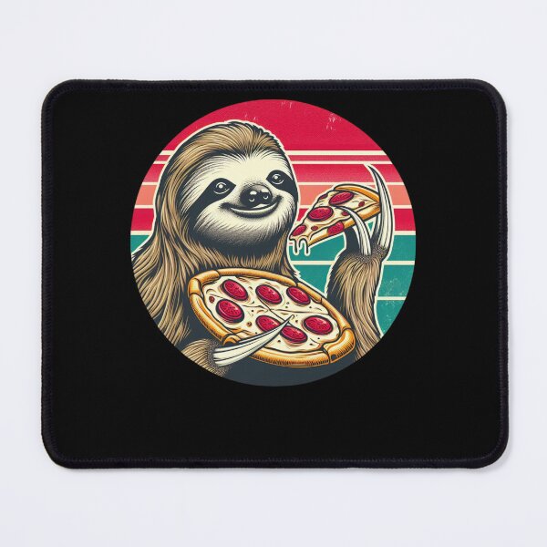 Item preview, Vintage Happy Pizza Sloth designed and sold by Jaro90.