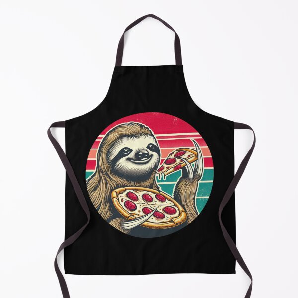 Item preview, Vintage Happy Pizza Sloth designed and sold by Jaro90.