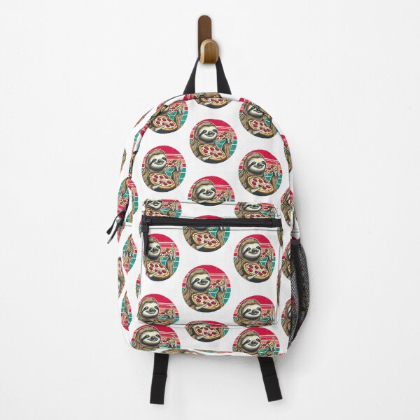 Item preview, Vintage Happy Pizza Sloth designed and sold by Jaro90.