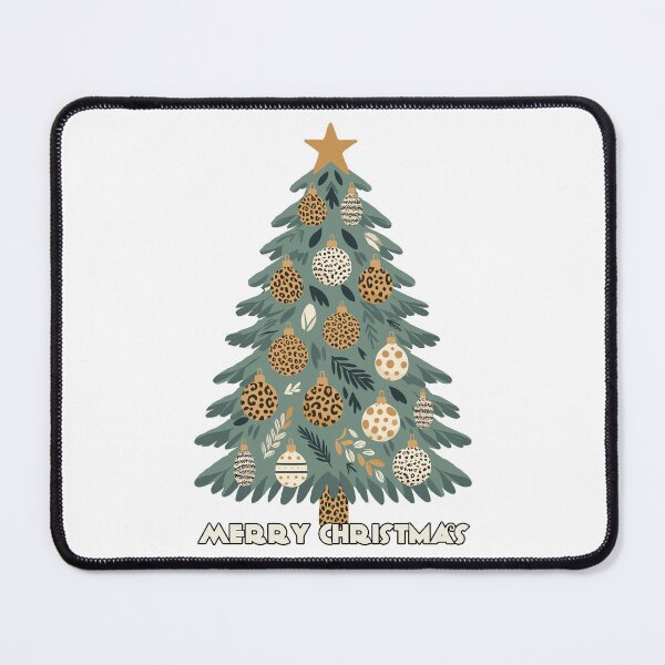 Item preview, Leopard Print Christmas Tree leopard Canvas Wall Art Merry Christmas Pattern Jaguar Bengal Cat designed and sold by CoffeeIsATrip.