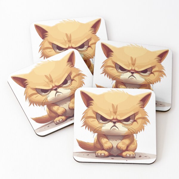 Item preview,  Angry Cat Cartoon designed and sold by PharaohVogue.