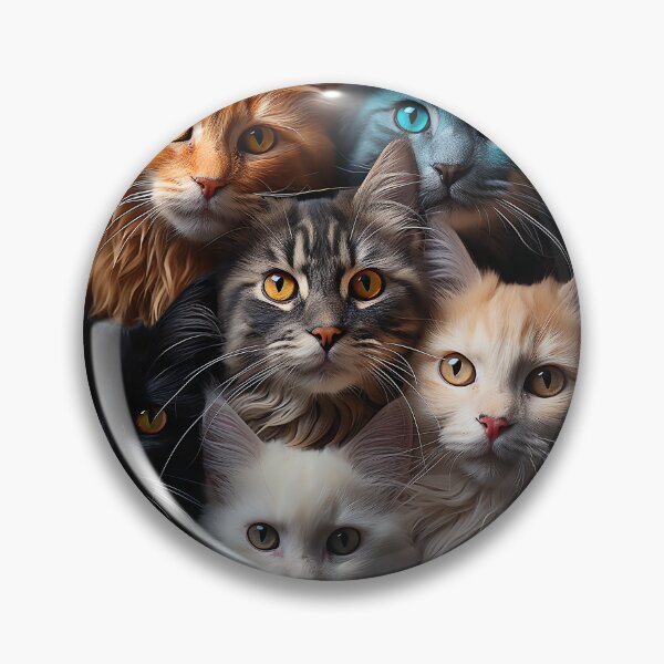 Item preview, Cute Kawaii Adorable Cats - Surreal Vivid Colored Sweet Cats 13 designed and sold by MadeByRobots.
