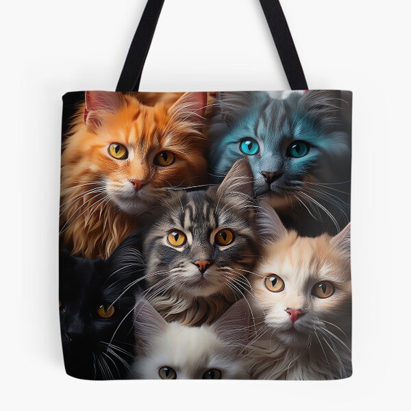 Item preview, Cute Kawaii Adorable Cats - Surreal Vivid Colored Sweet Cats 13 designed and sold by MadeByRobots.
