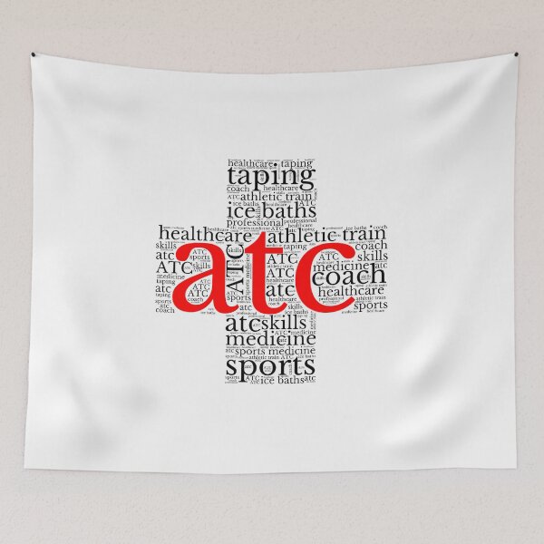 Item preview, Athletic Trainer Word Cloud Cross designed and sold by TeesYouWant.