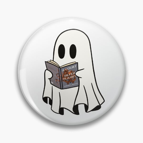 Item preview, Cute Ghost Reading acosf Book Spooky Book Club Kindle Lovers Gift Ideas designed and sold by StickyBook.