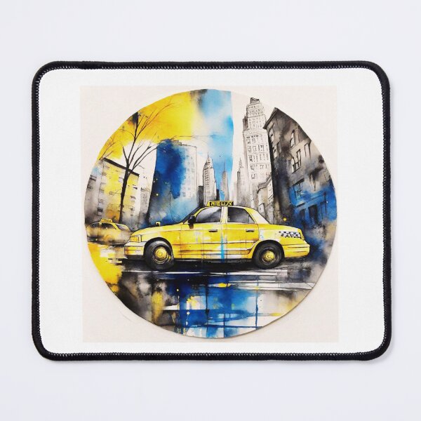 Item preview,  A Busy New York Cabby on a Rainy day,  designed and sold by Frame of Mind .