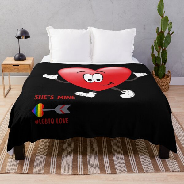 Item preview, Valentines Day T shirt, Lgbtq Valentines T-Shirt, Lgbtq Valentines Gift, Couples tees, She's Mine Couples T-Shirts LGBTQ designed and sold by PrideBeProud.