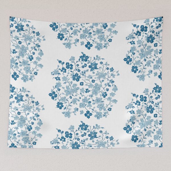 Item preview, Big Blue Flowers designed and sold by HeeShirt.