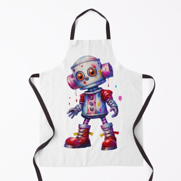 Item preview, Robot retro colorido designed and sold by ZenEvoke.